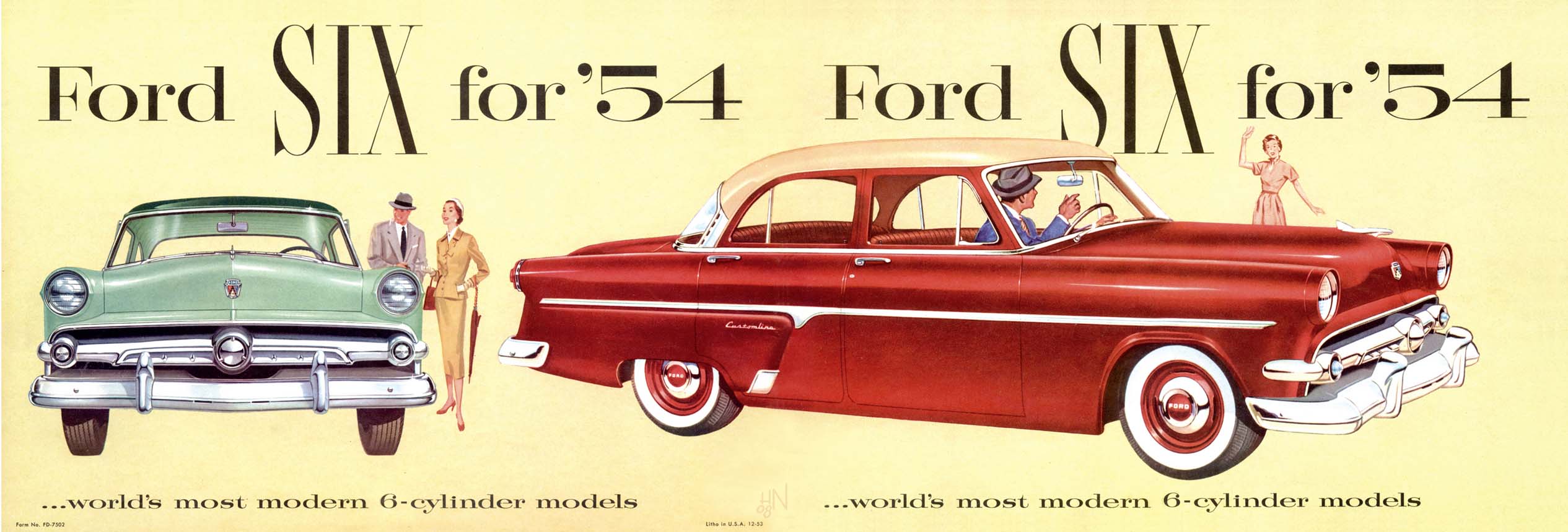 1954 Ford Six Brochure Page 3